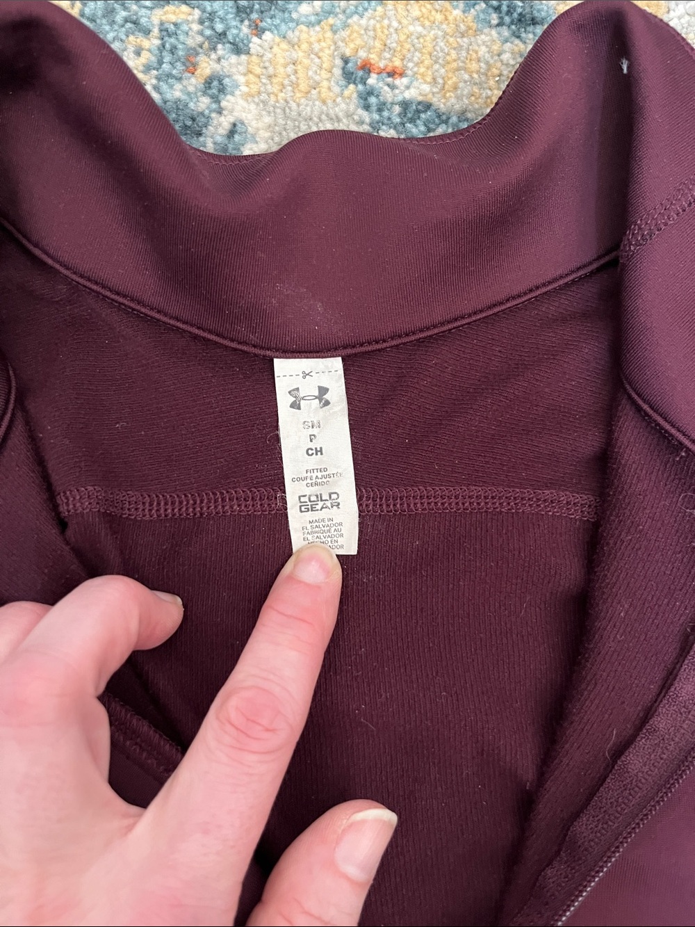 Under Armour Women's ColdGear Long-Sleeve Top — Burgundy / Maroon